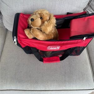 Coleman, Red and Black, Soft-Sided, Pet Carrier